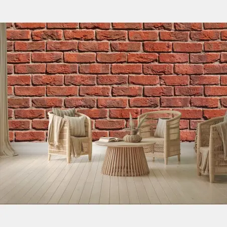 Fototapete nahtlose rote ziegelwand – Pixers®
