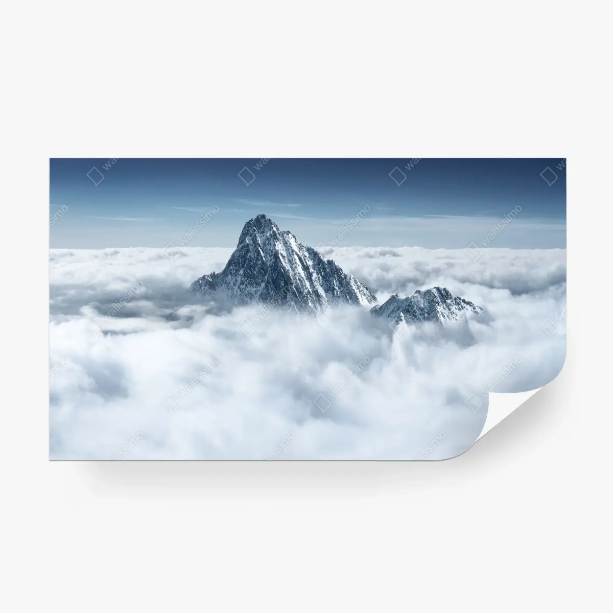 Fototapete verschneite gipfel über den wolken – Pixers®