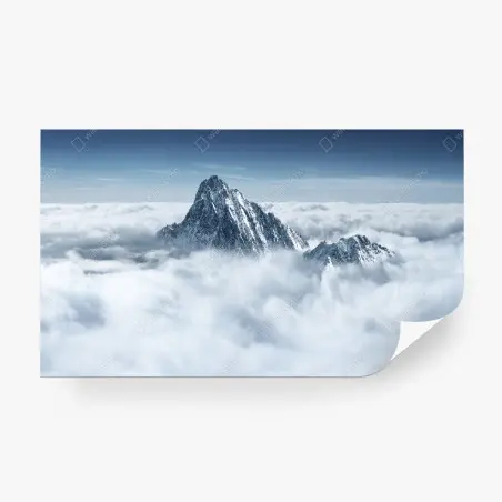 Fototapete verschneite gipfel über den wolken – Pixers®