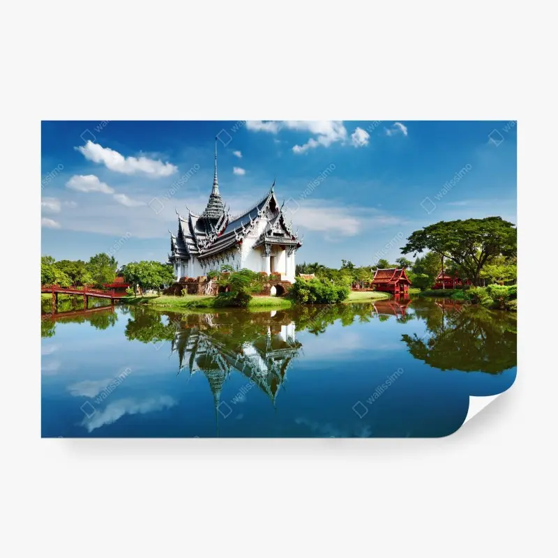 Fototapete ruhige spiegelung bei Sanphet Prasat