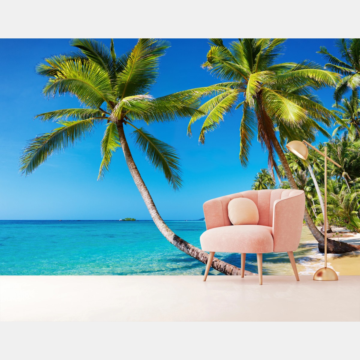 Fototapete tropische palmen auf Kood Island – Pixers®