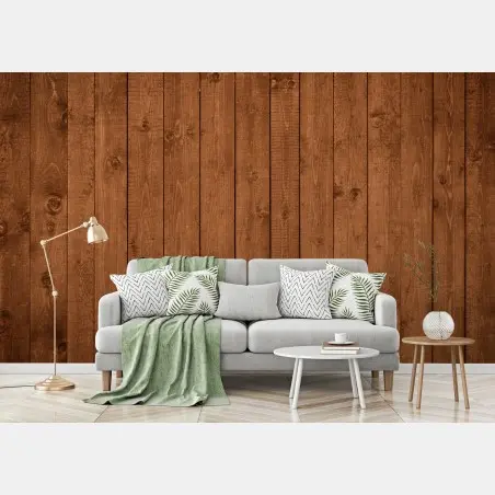 Fototapete rustikale holzwand mit dielen – Pixers®