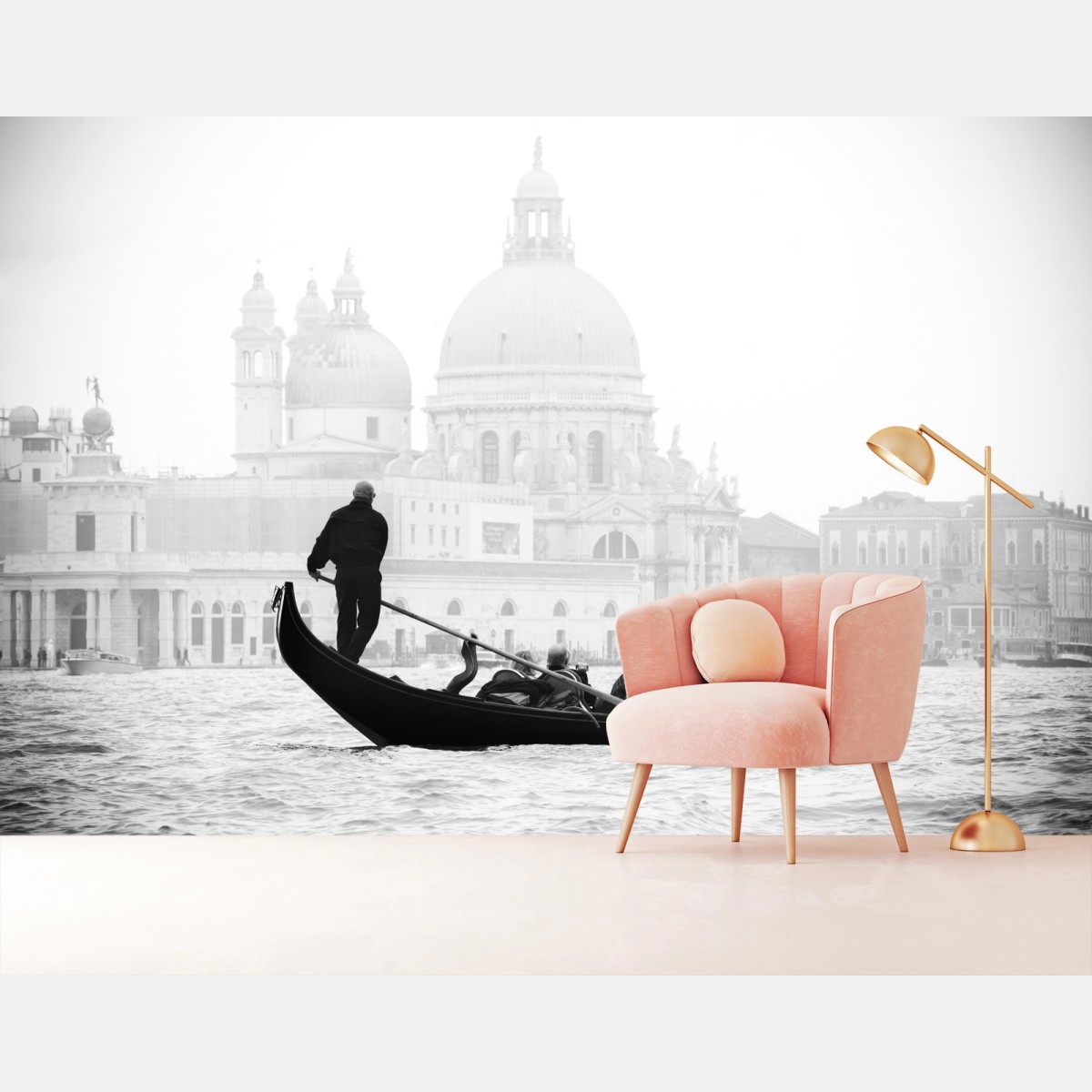Fototapete gondel-silhouette in Venedig – Pixers®