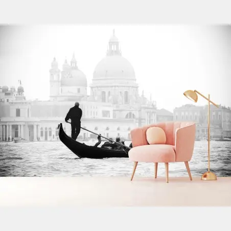 Fototapete gondel-silhouette in Venedig – Pixers®
