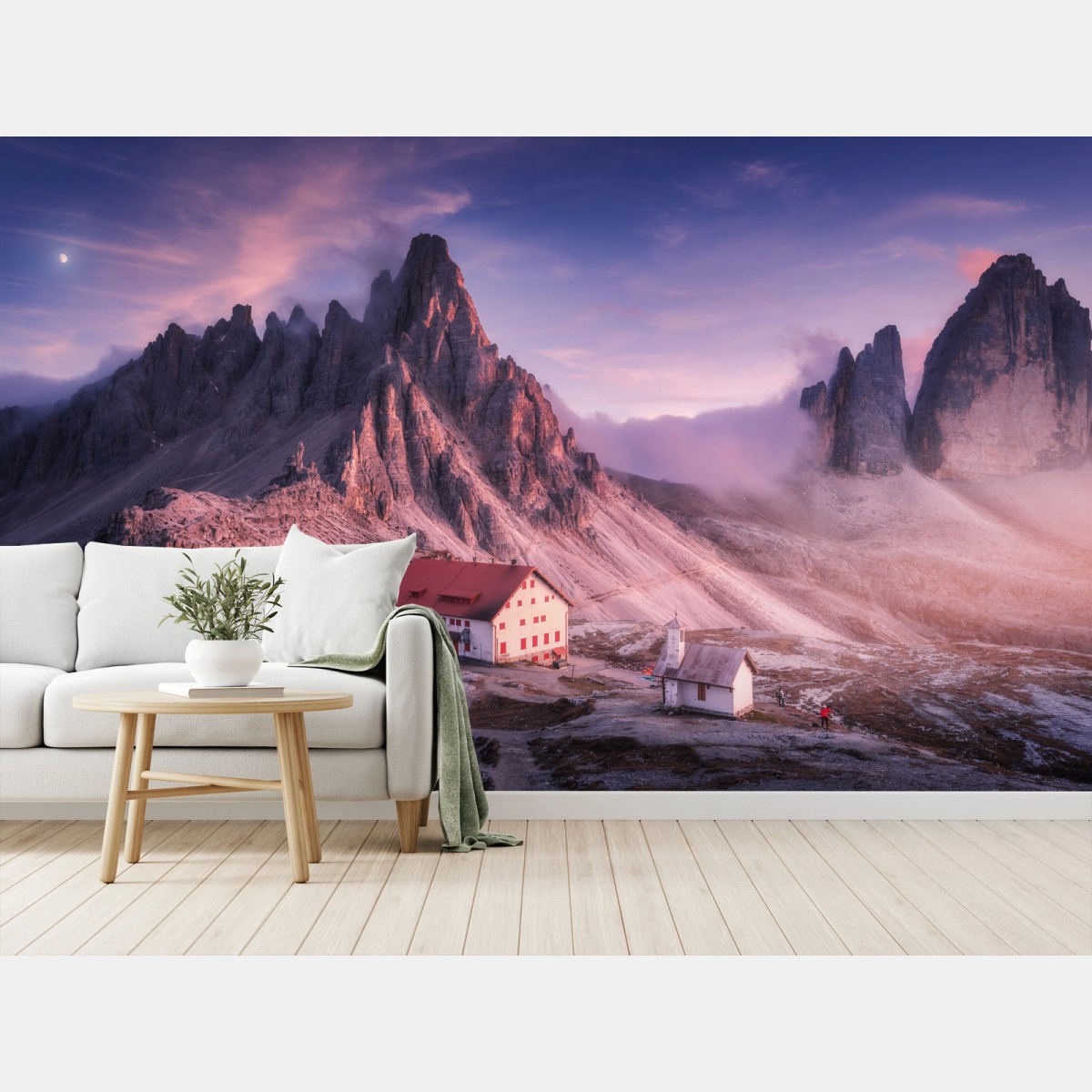 Fototapete ruhige berggipfel im dämmerlicht – Pixers®