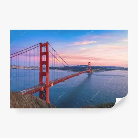 Fototapete sonnenuntergang über der Golden Gate Bridge – Pixers®
