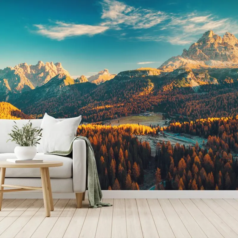 Fototapete Lago Antorno alpenpanorama