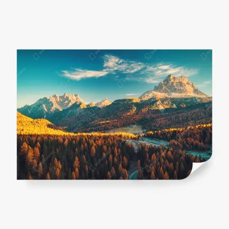 Fototapete Lago Antorno alpenpanorama – Pixers®