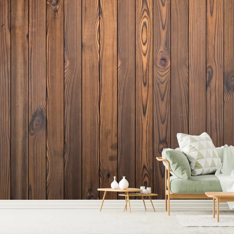Fototapete rustikale holzwand mit dielen