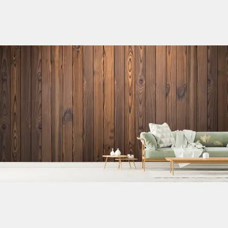 Fototapete rustikale holzwand mit dielen – Pixers®