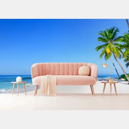 Fototapete panorama tropischer palmen am strand – Pixers®