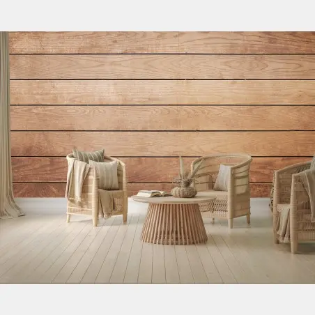 Fototapete rustikale wand aus holzdielen – Pixers®
