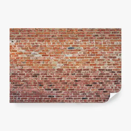 Fototapete freigelegte rote ziegelwand – Pixers®