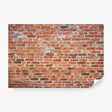 Fototapete freigelegte rote ziegelwand – Pixers®