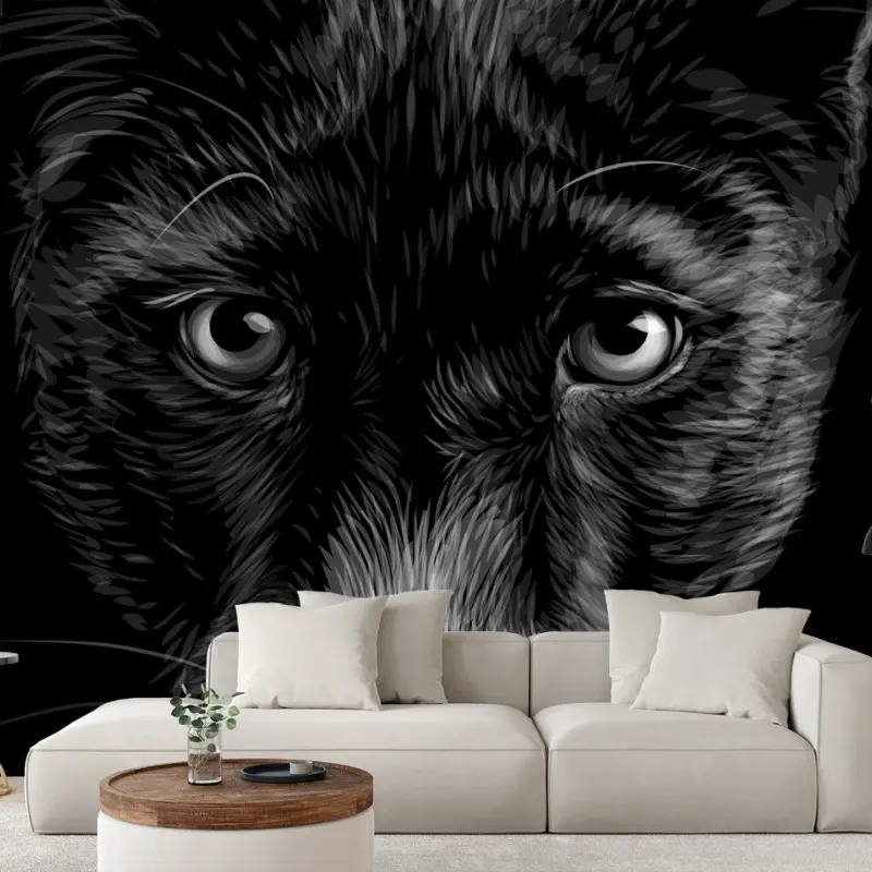 Fototapete porträt eines schwarzen panthers