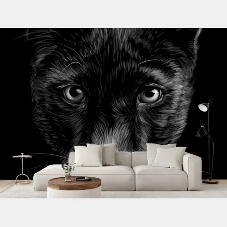 Fototapete porträt eines schwarzen panthers – Pixers®