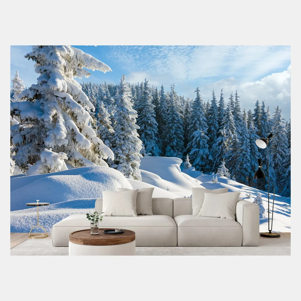 Fototapete ruhiger wintermorgen in den Karpaten – Pixers®