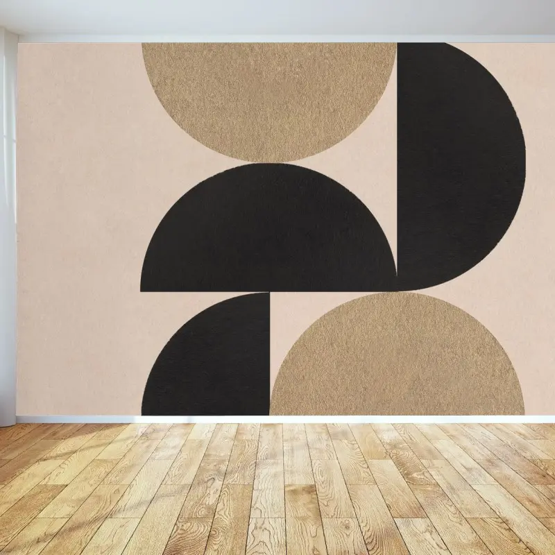 Fototapete gold und schwarz geometrische komposition