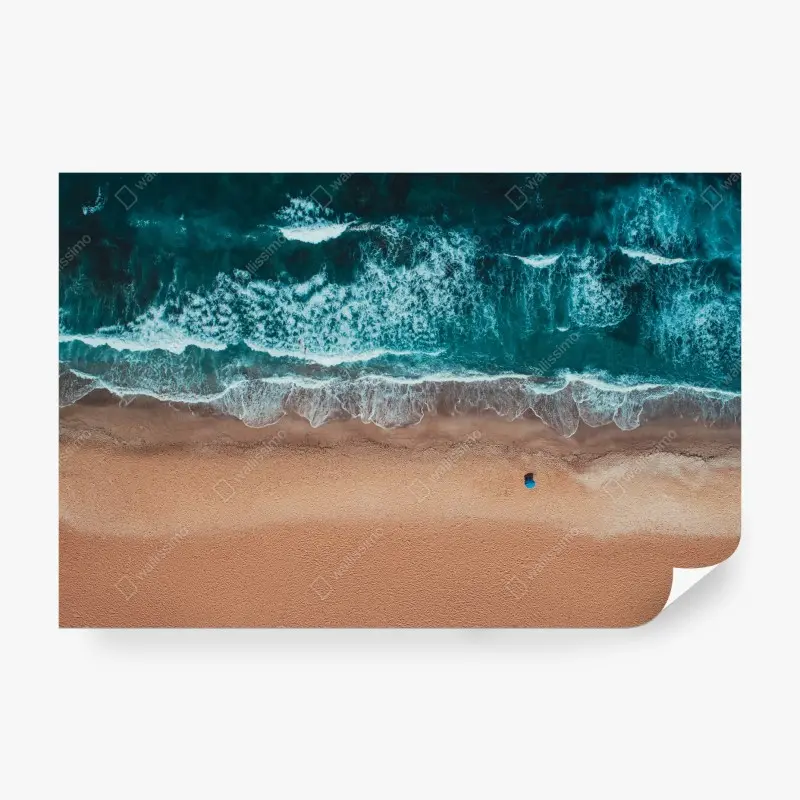 Fototapete luftaufnahme türkisfarbenes meer und strand