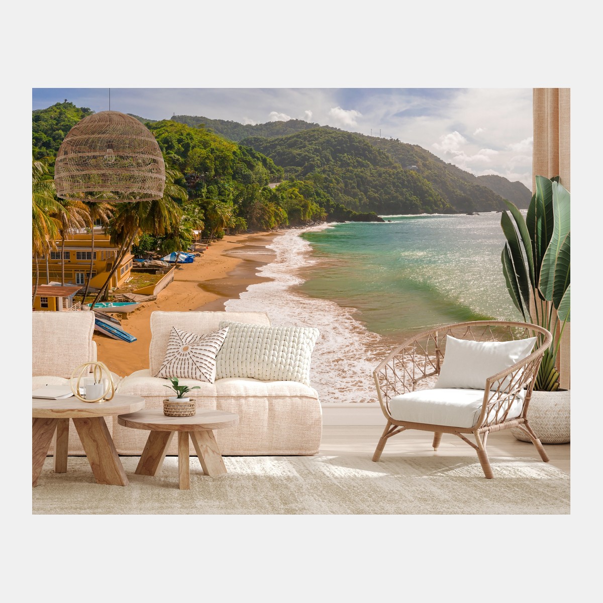 Fototapete Barbados tropischer strand panorama – Pixers®