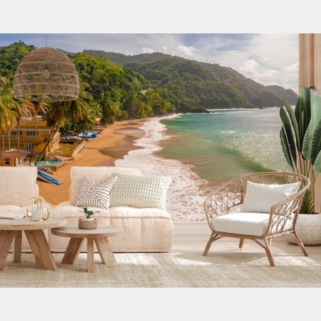 Fototapete Barbados tropischer strand panorama – Pixers®