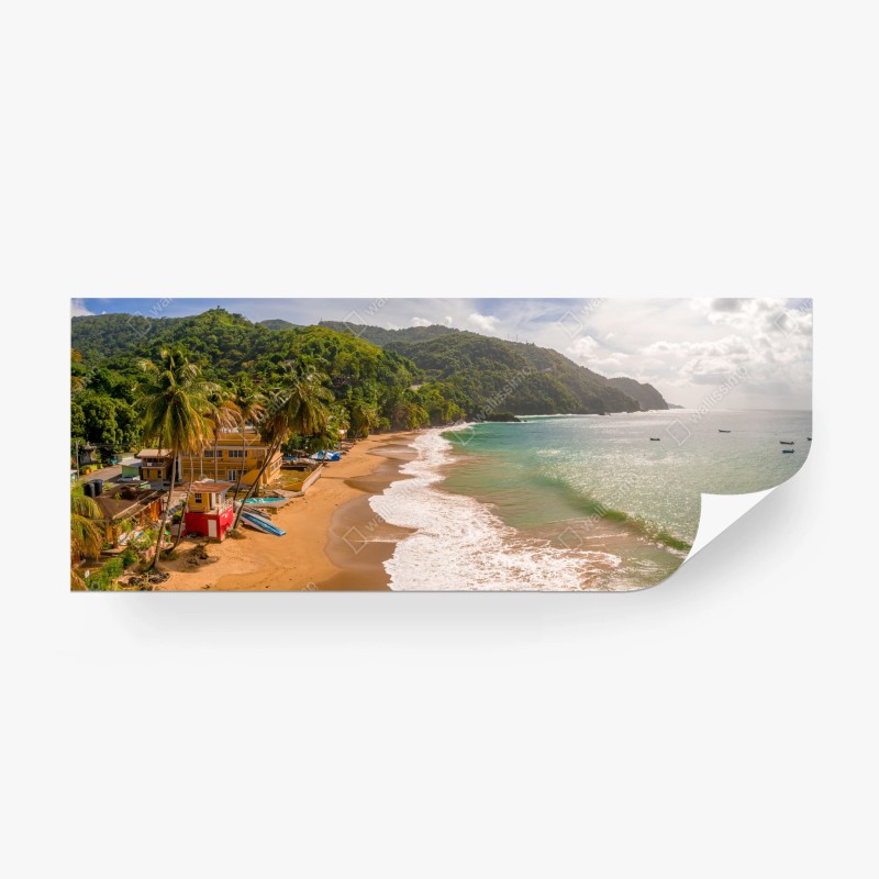 Fototapete Barbados tropischer strand panorama