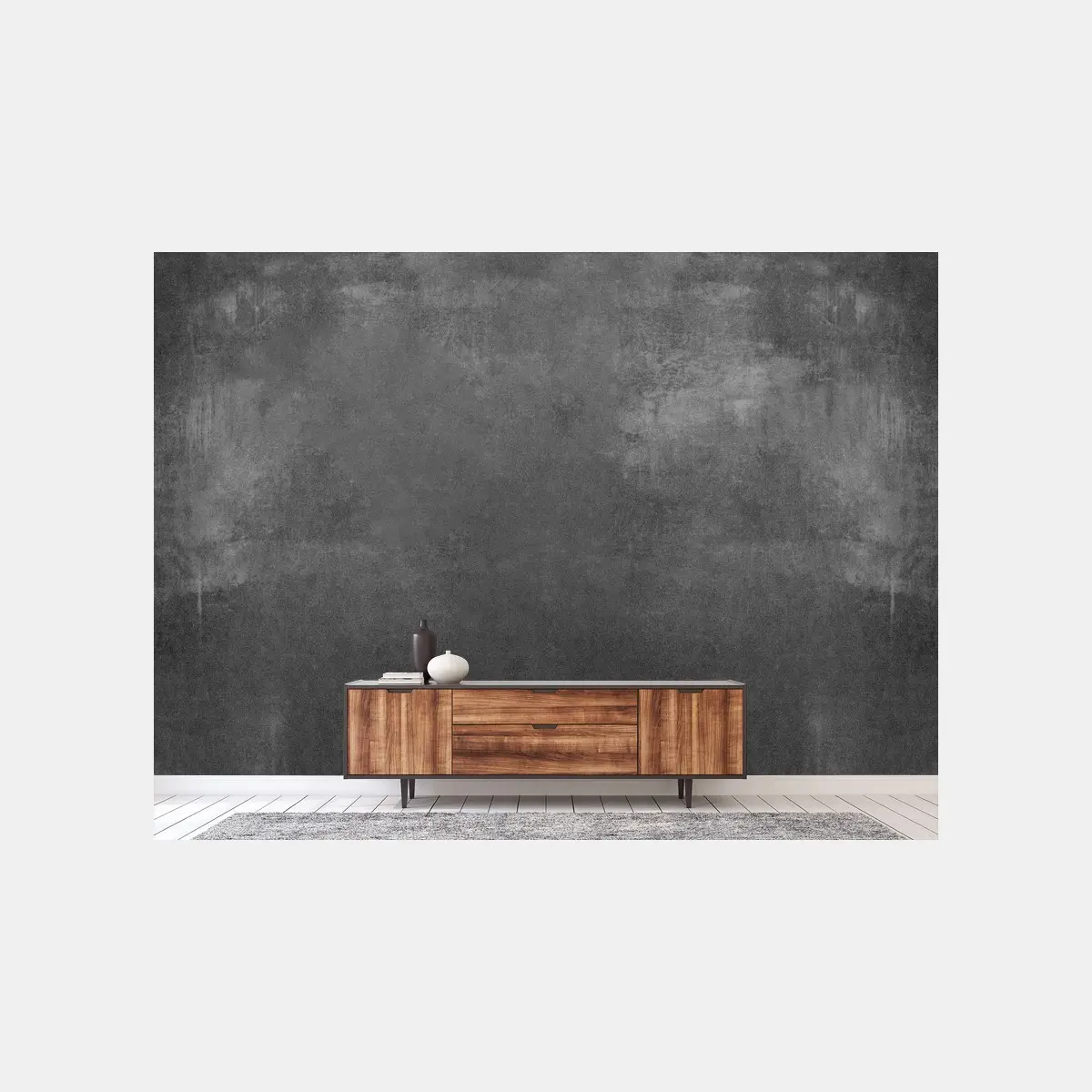 Fototapete dunkle betontextur für modernes interieur – Pixers®