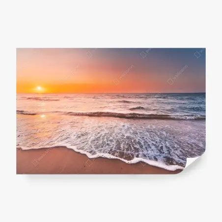 Fototapete sonnenuntergang an der küste von Zeeland – Pixers®
