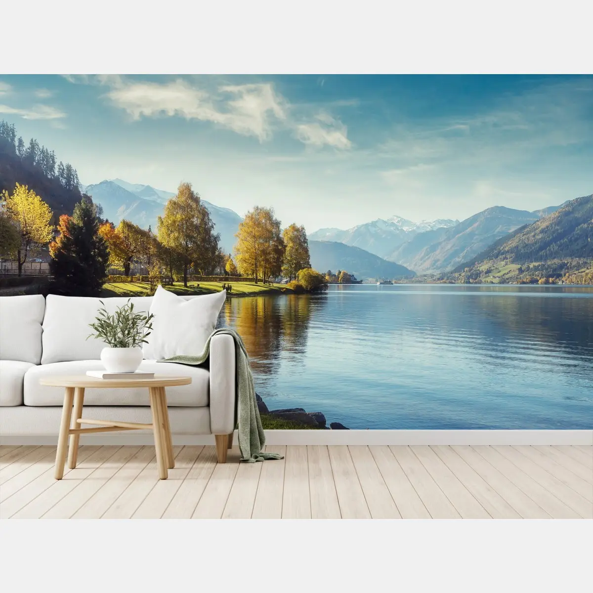 Fototapete märchenhafter alpensee bei Zell am See – Pixers®
