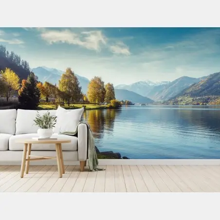 Fototapete märchenhafter alpensee bei Zell am See – Pixers®