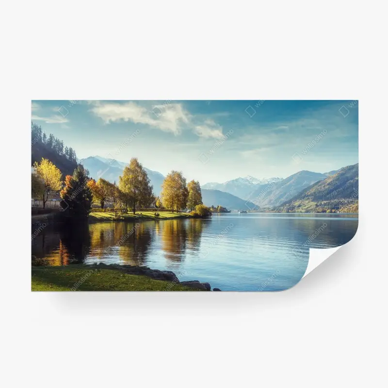 Fototapete märchenhafter alpensee bei Zell am See