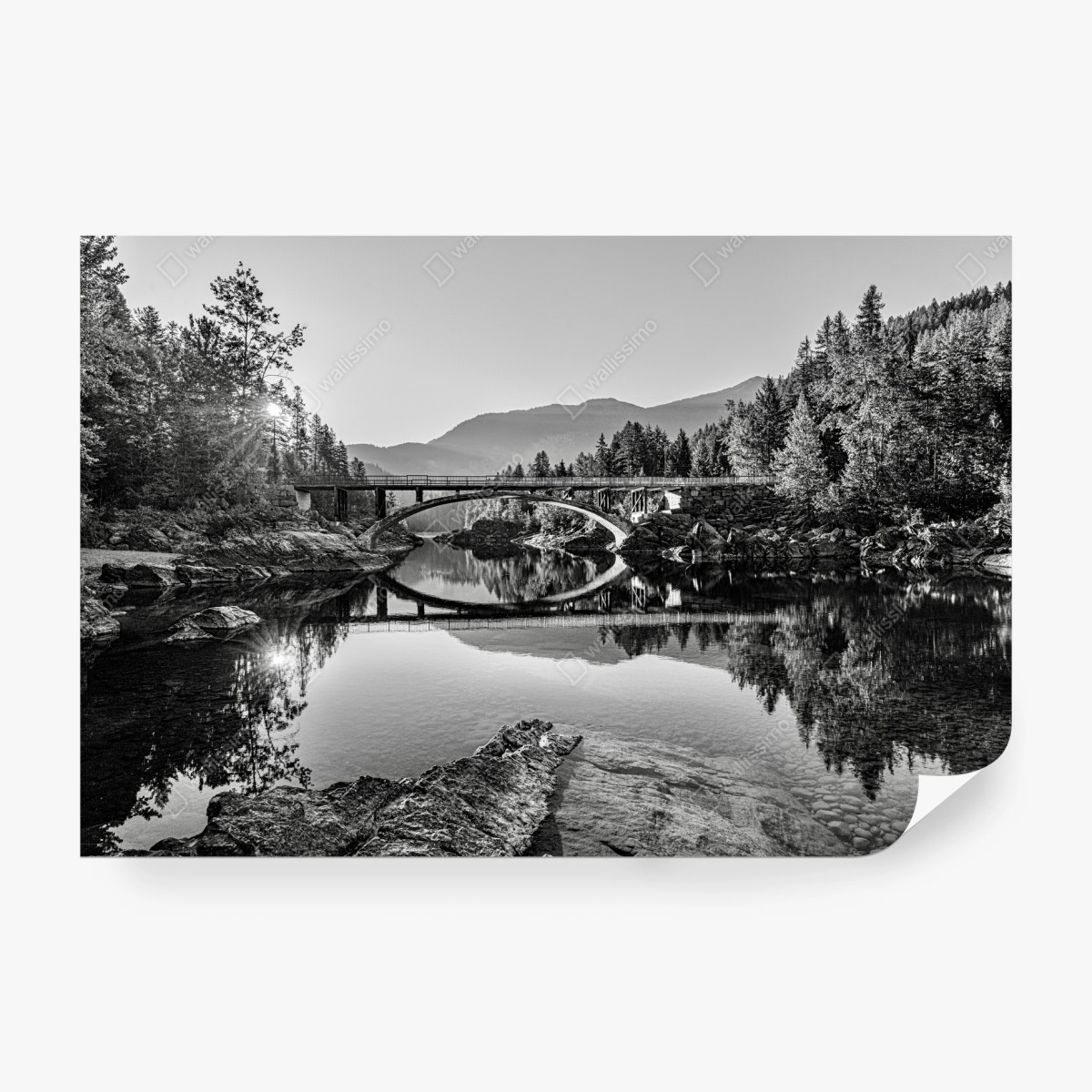 Fototapete sonnenaufgang an der Belton Bridge – Pixers®