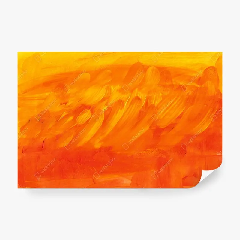 Fototapete warme orange abstrakte pinselstriche