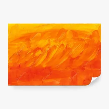 Fototapete warme orange abstrakte pinselstriche – Pixers®