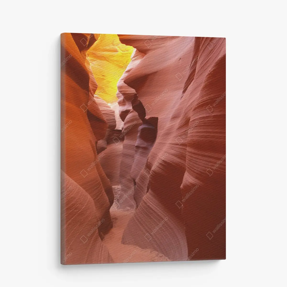 Leinwandbild sonnenbeleuchtete sandsteinschlucht – Pixers®