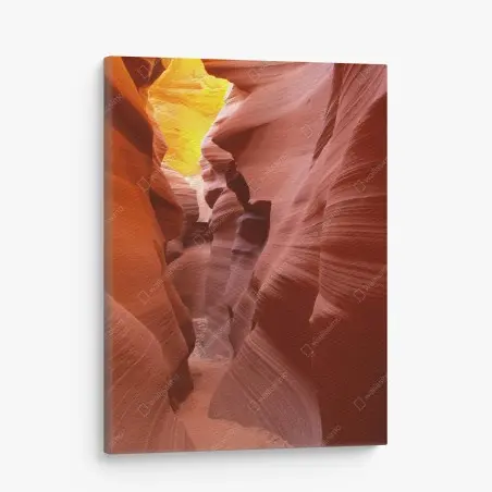 Leinwandbild sonnenbeleuchtete sandsteinschlucht – Pixers®