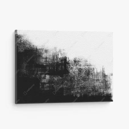 Leinwandbild monochrome grunge-textur – Pixers®