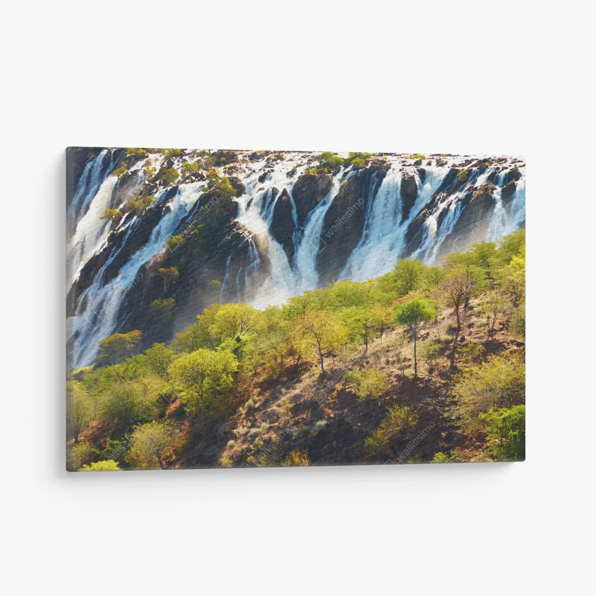 Leinwandbild Ruacana Falls beeindruckender Wasserfall und Landschaft – Pixers®