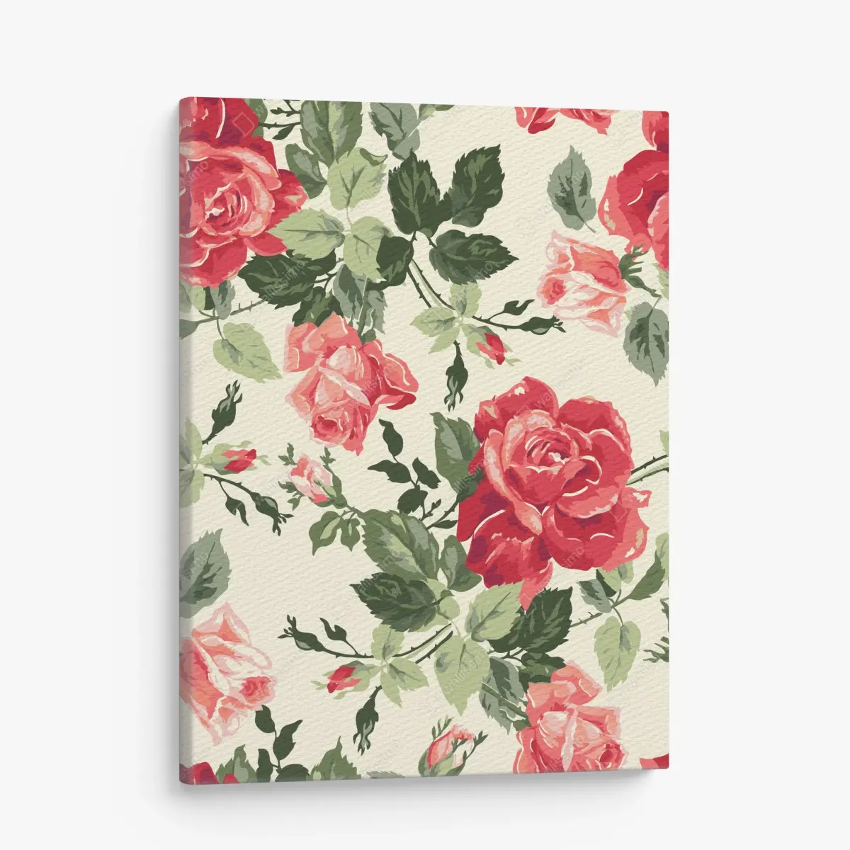 Leinwandbild vintage rosenmuster – Pixers®