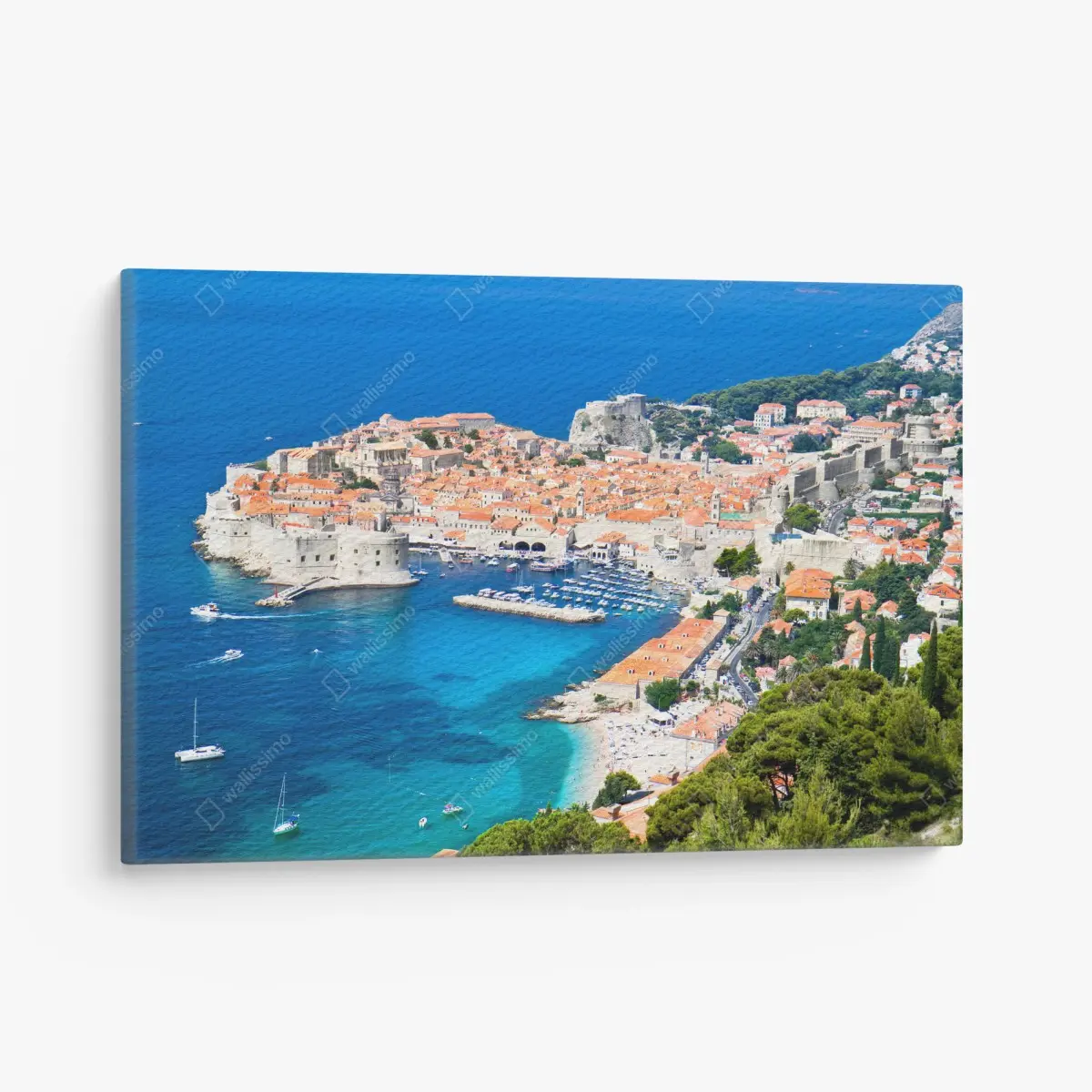 Leinwandbild Dubrovnik altstadt panorama – Pixers®