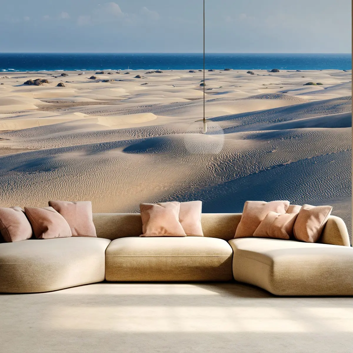 Fototapete DÜNEN STRAND OZEAN SAND SONNE FÜR WOHNZIMMER – Pixers®
