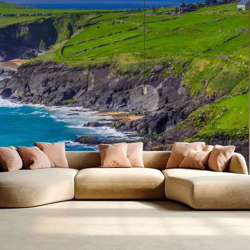 Fototapete KÜSTE KLIFFE OZEAN STRAND LANDSCHAFT FÜR WOHNZIMMER