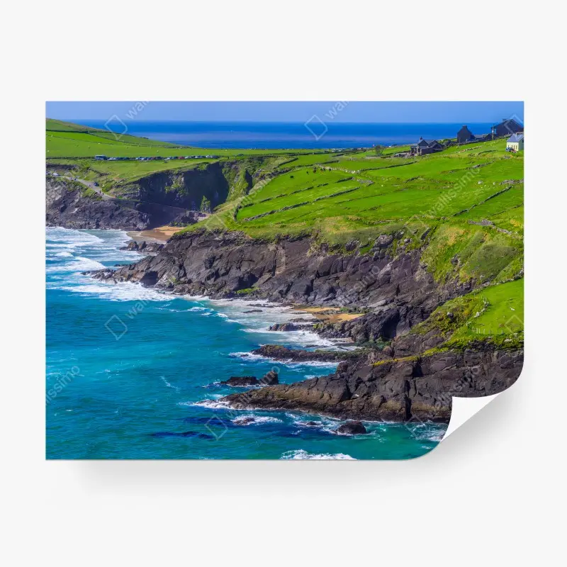 Fototapete KÜSTE KLIFFE OZEAN STRAND LANDSCHAFT FÜR WOHNZIMMER