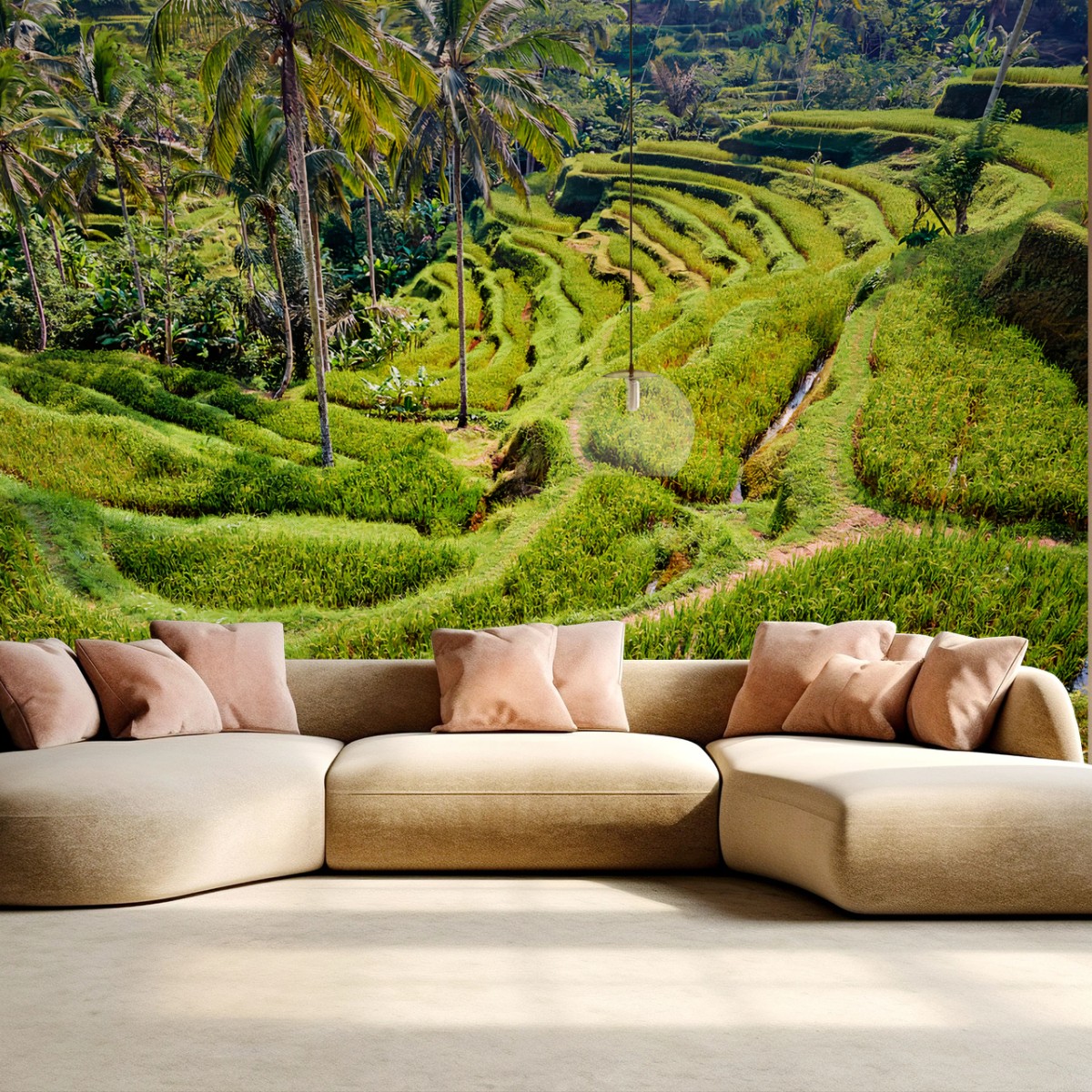 Fototapete BALI REIS TERRASSEN TEGALLALANG GRÜN FÜR WOHNZIMMER – Pixers®