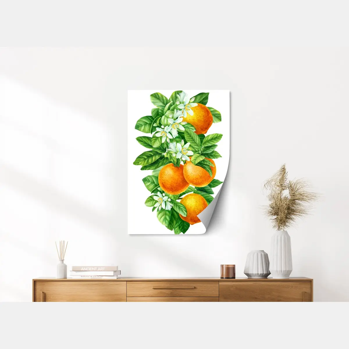 Poster zitrusblüten und reife orangen – Pixers®