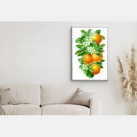 Poster zitrusblüten und reife orangen – Pixers®