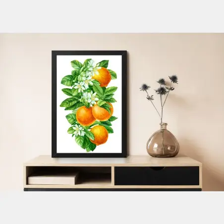 Poster zitrusblüten und reife orangen – Pixers®