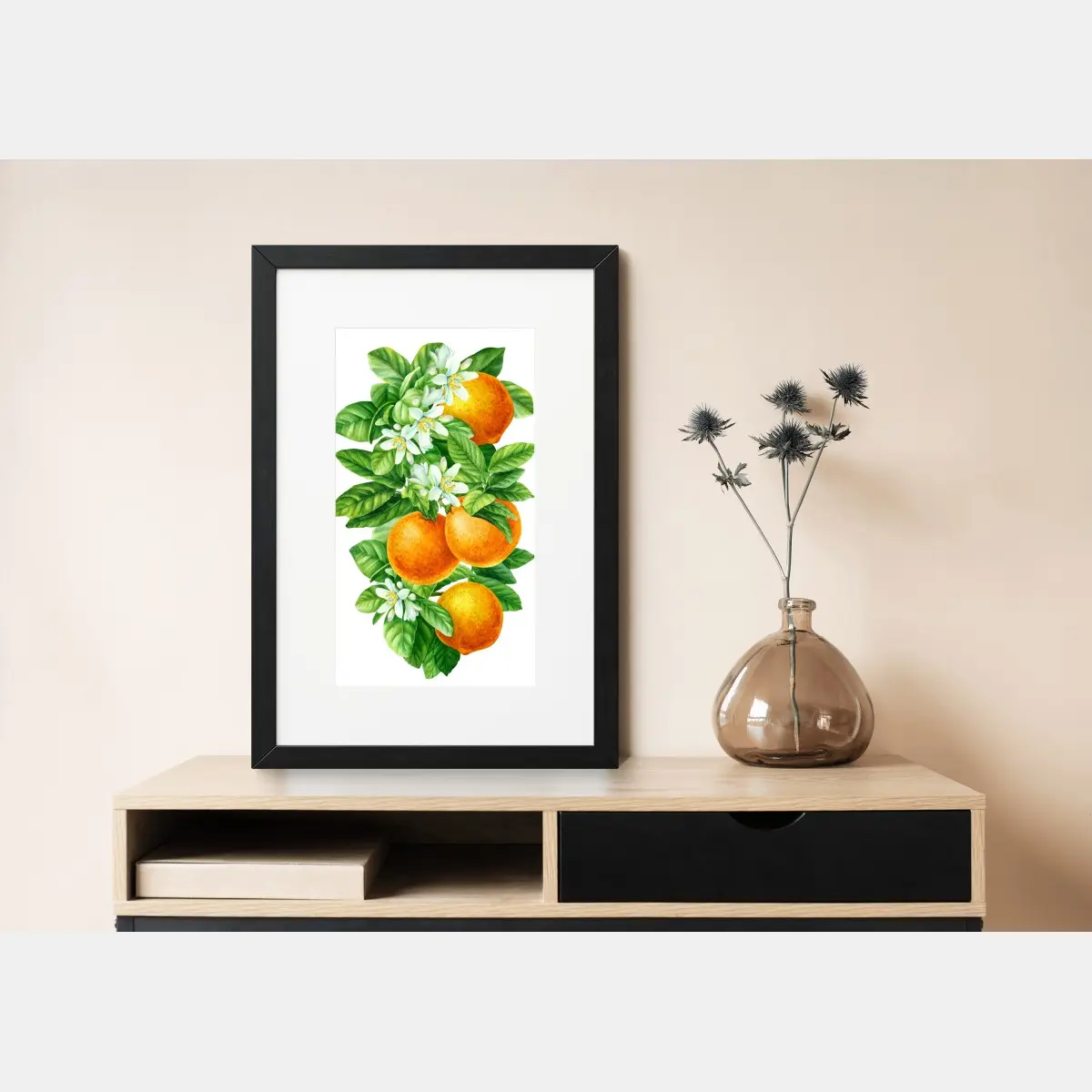 Poster zitrusblüten und reife orangen – Pixers®