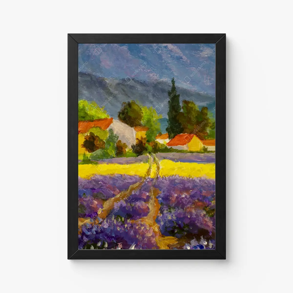 Poster lavendelfelder bei sonnenuntergang – Pixers®