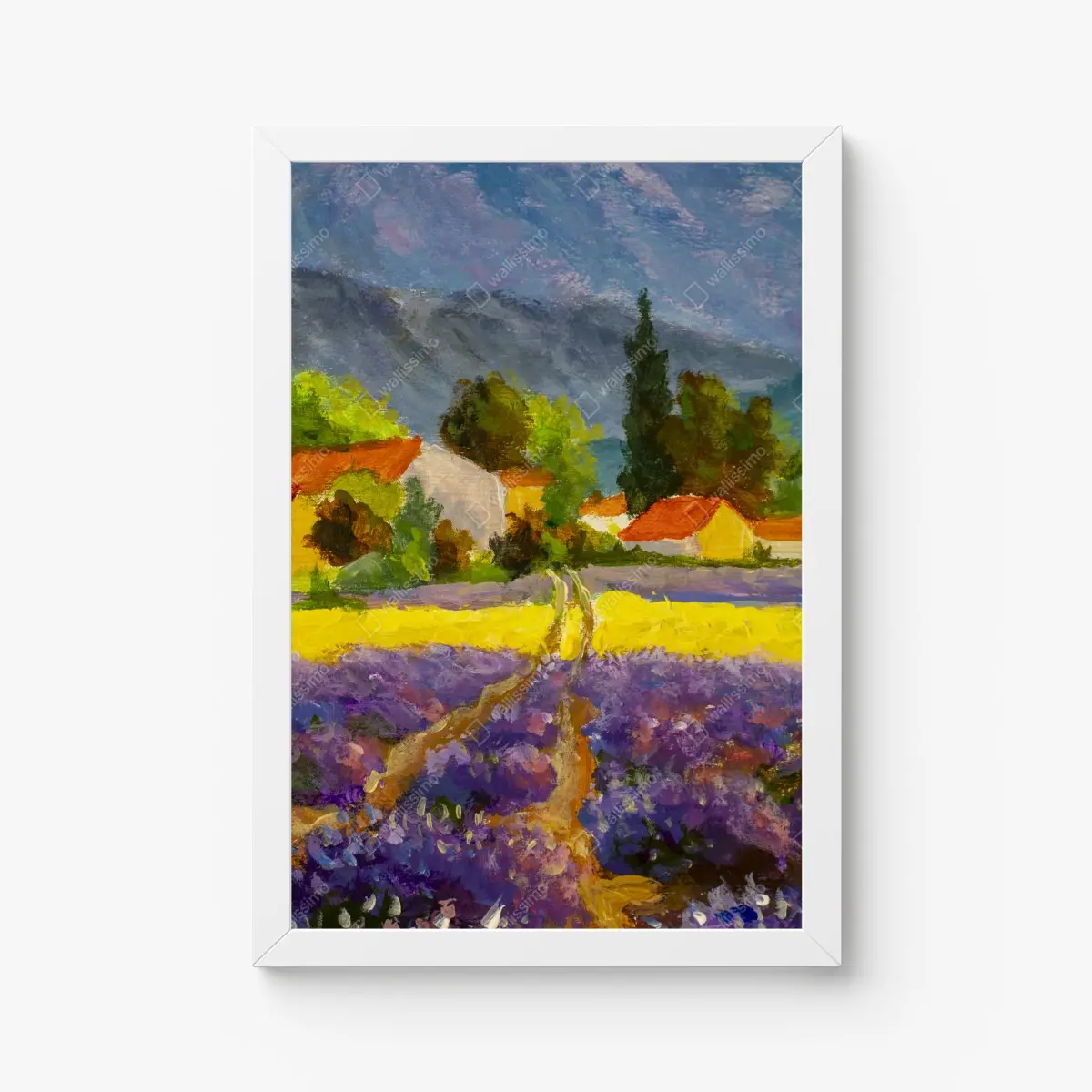 Poster lavendelfelder bei sonnenuntergang – Pixers®